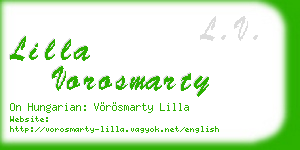 lilla vorosmarty business card