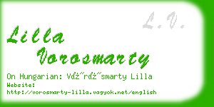 lilla vorosmarty business card